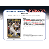 2024 Topps Update Series Baseball Jumbo 6 Box Case