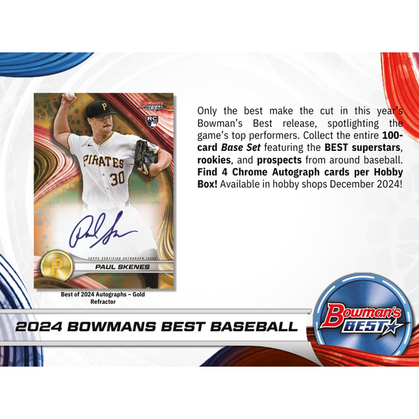 2024 Bowman's Best Baseball Hobby 8 Box Case